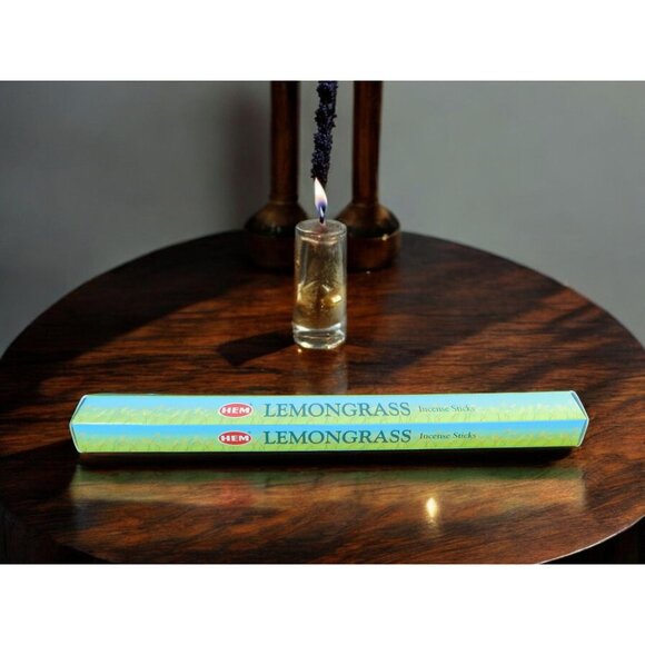 HEM Lemongrass 20 Incense Sticks Aromatic And Calming Relaxation Meditation - Picture 1 of 9